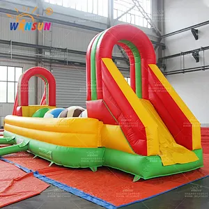 Custom Inflatable Wipeout Obstacle Course Game