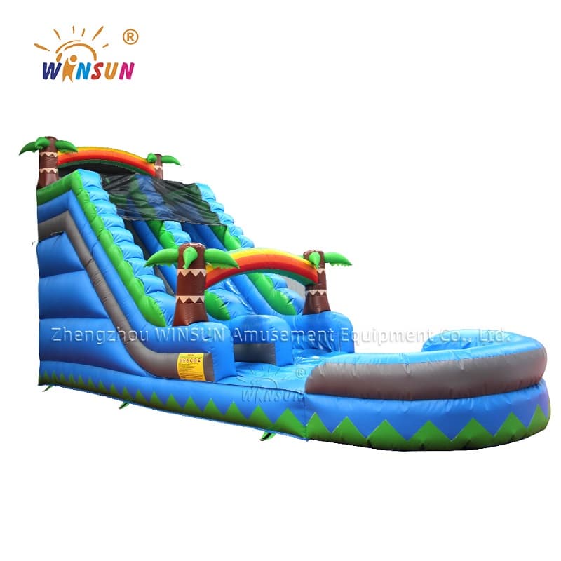 Inflatable water slide
