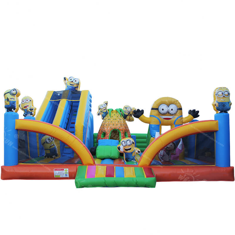 Minions Inflatable Playground slide and bouncer