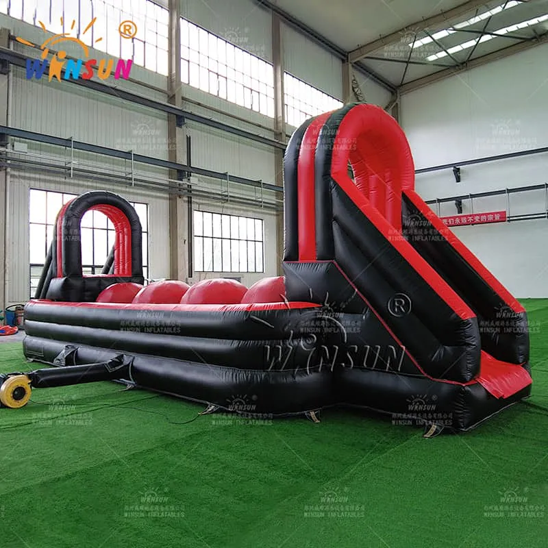 Inflatable Wipeout Course Big Red Balls