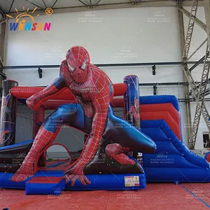 Spiderman Jumping Castle With Slide