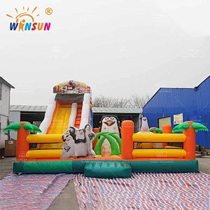 Madagascar Penguin Inflatable Fun City