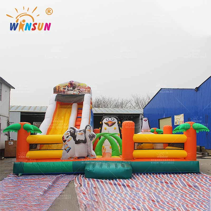 Madagascar Penguin Inflatable Fun City