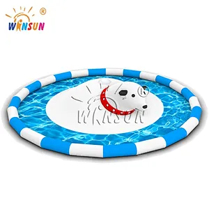 Polar Bear Inflatable Water Dome Jumping Pillow
