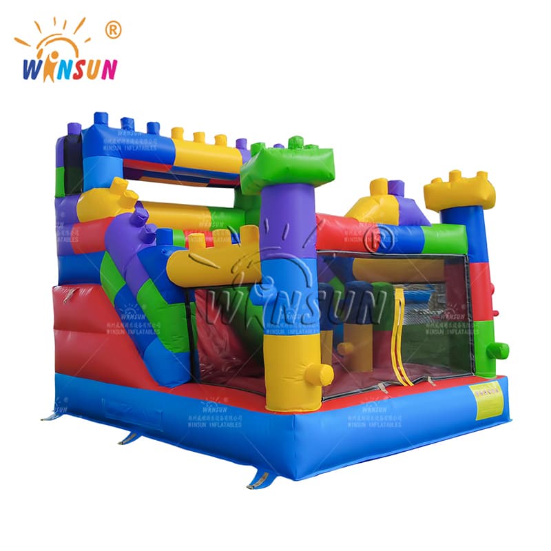 Building Blocks Inflatable slide