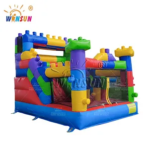 Building Blocks Inflatable slide