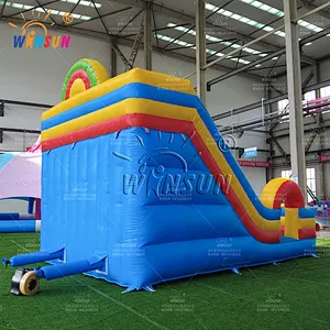 Commercial Rainbow Inflatable Slide
