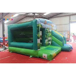 Forest jumping house with slide