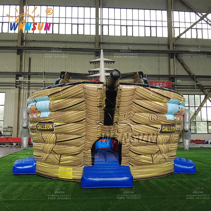 Pirate Ship Inflatable Dry Slide