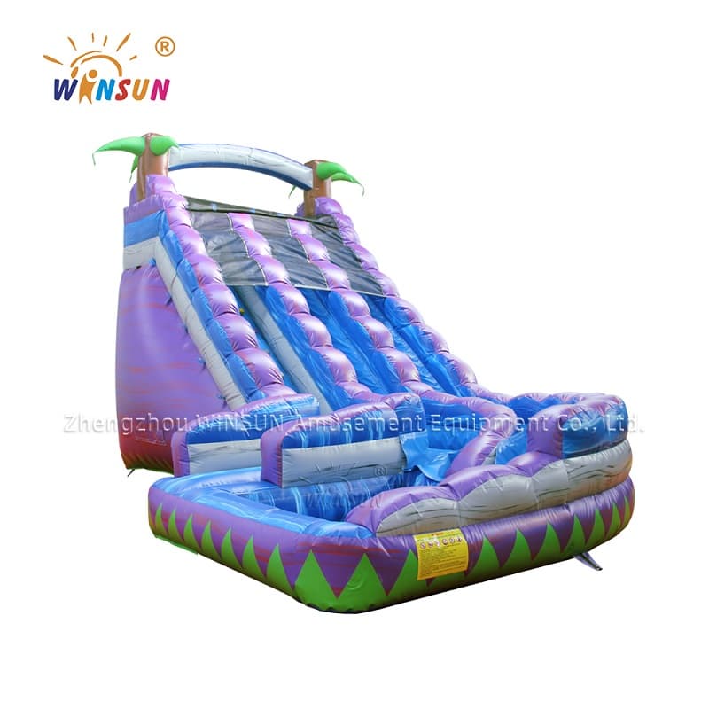 Dual lane wave water slide