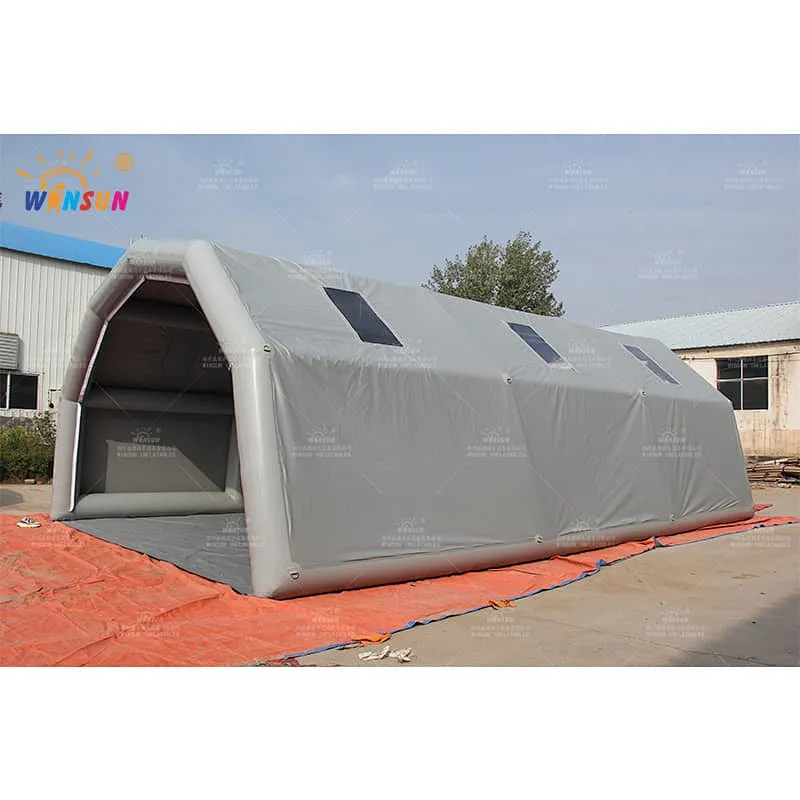 Gray Airtight Inflatable Tunnel Tent
