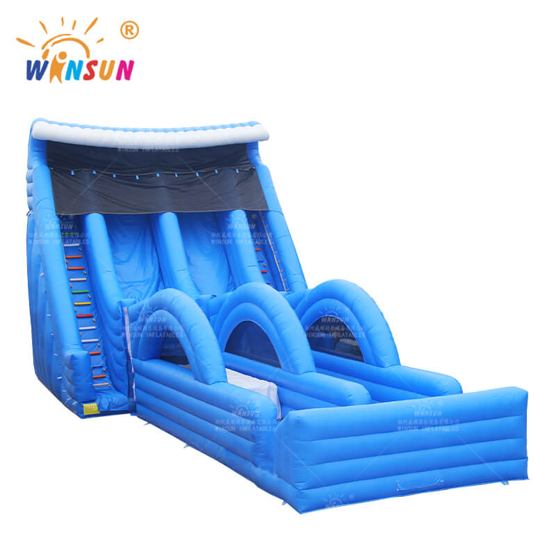 Large Inflatable Blue Wave Slide