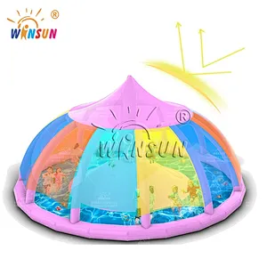 Inflatable Water Dome Jumping Pillow w Roof
