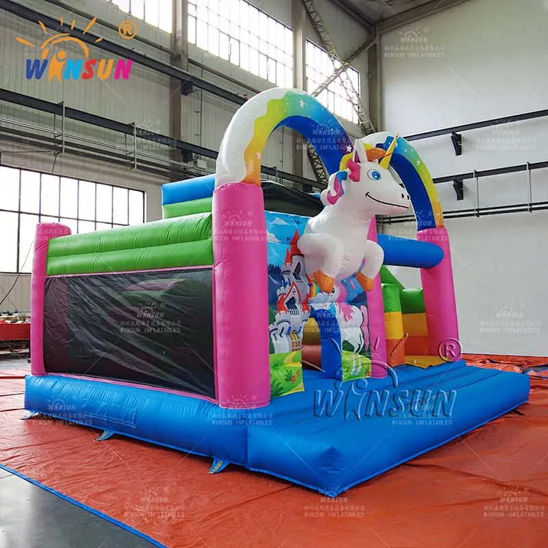 Custom Inflatable Jumping Castle Unicorn Theme