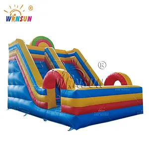 Commercial Rainbow Inflatable Slide