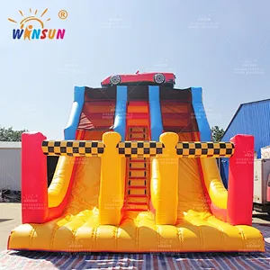 Race Car Themed Inflatable Slide