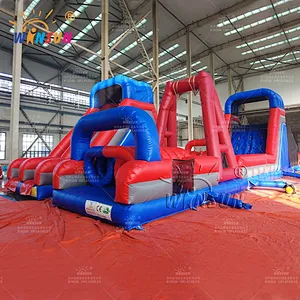 Inflatable U-shaped Obstacle Course