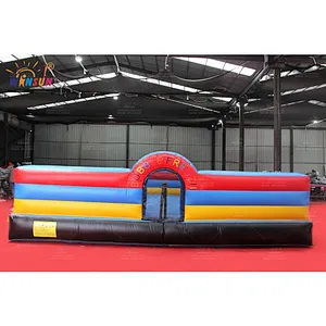 Foam pit with inflatable bottom