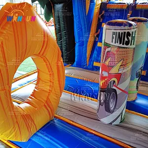 Monster Truck Inflatable Combo Slide