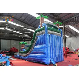 Tropical Marble inflatable water slide