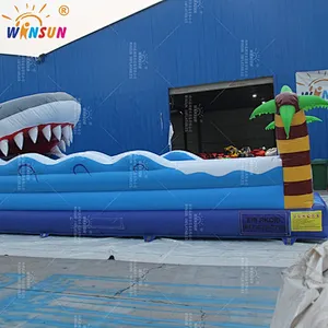 Inflatable Shark Bungee run game