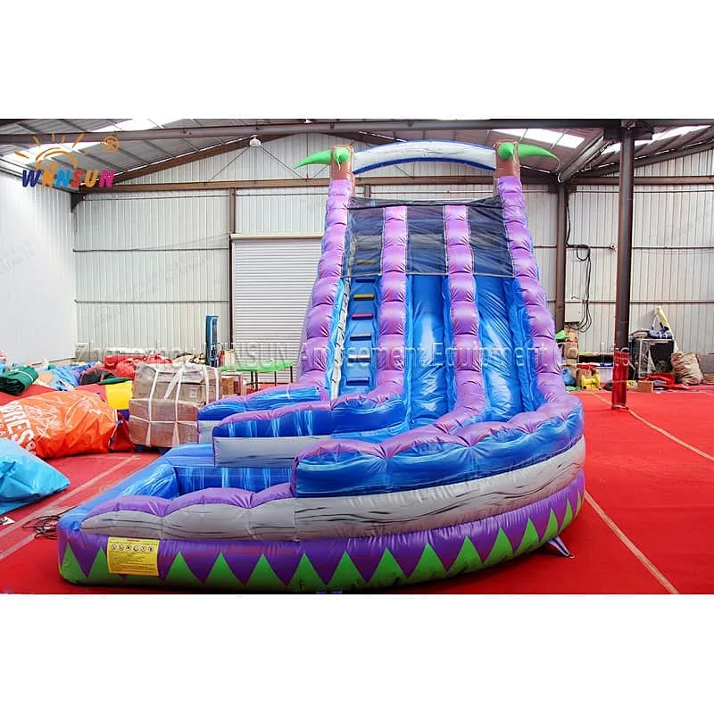 Dual lane wave water slide