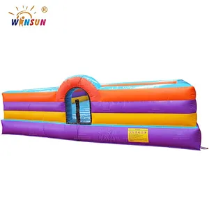 Foam pit with inflatable bottom
