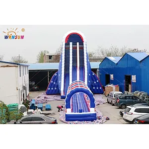 American flag giant slide