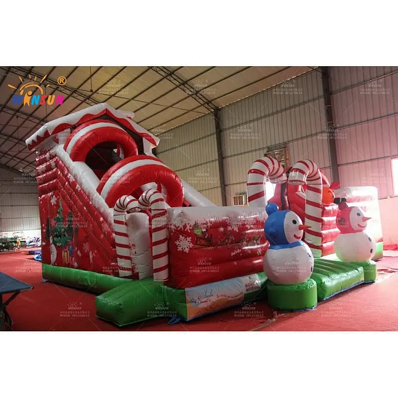 Inflatable Playground with Christmas theme