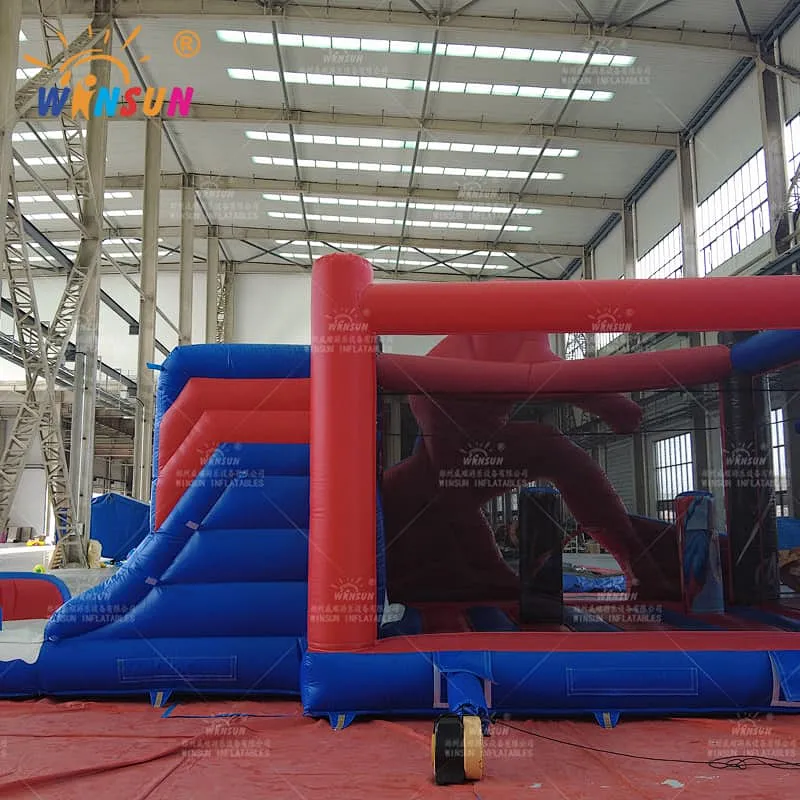 Spiderman Jumping Castle With Slide