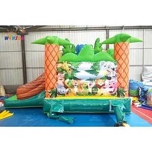 Jungle animal jumping castle
