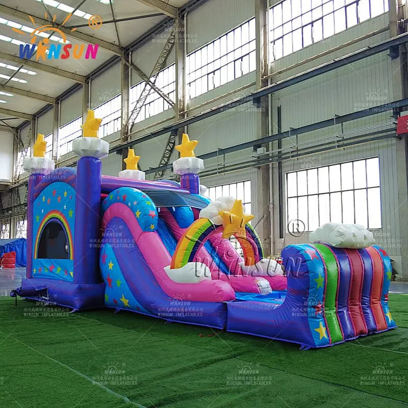Unicorn Inflatable Jumping Castle with Dry Slide