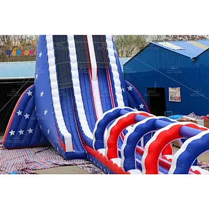 American flag giant slide