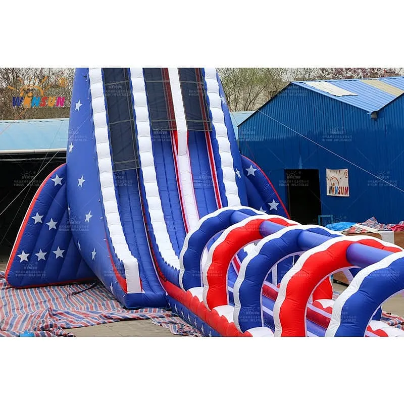 American flag giant slide