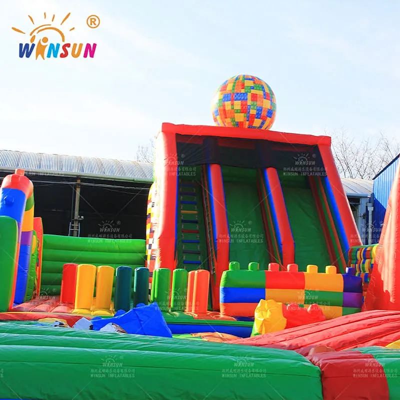 Giant Inflatable Lego Playground