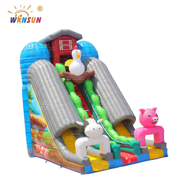 Animal Farm Inflatable Slide