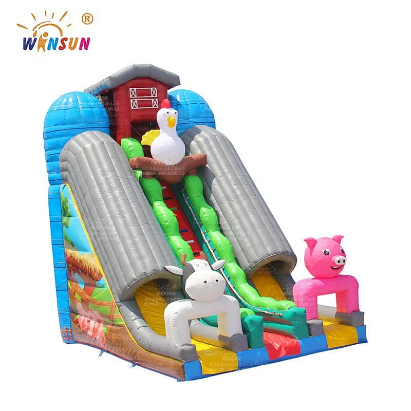 Animal Farm Inflatable Slide