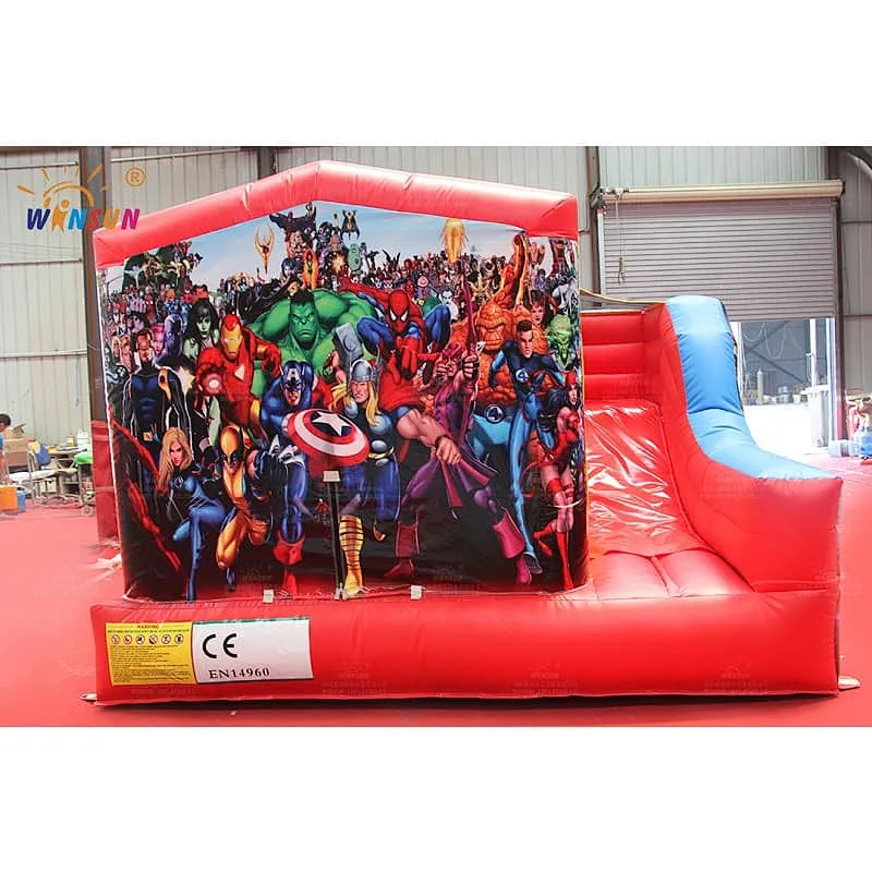 The Avengers moonwalk with slide