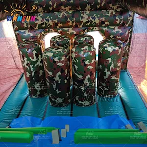 Custom Inflatable Obstace Course Camouflage Theme