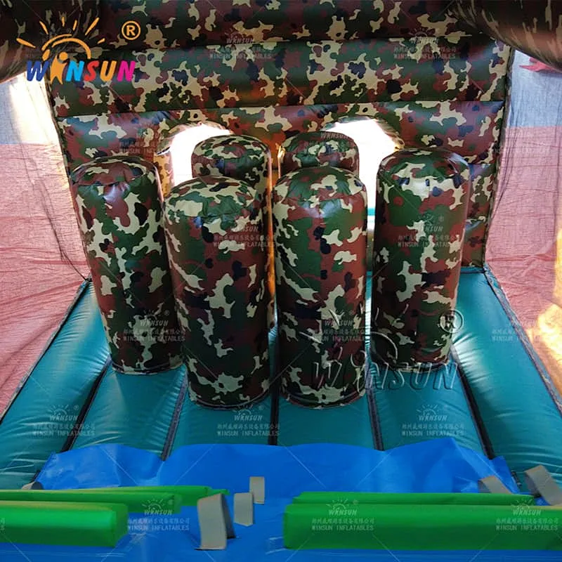 Custom Inflatable Obstace Course Camouflage Theme