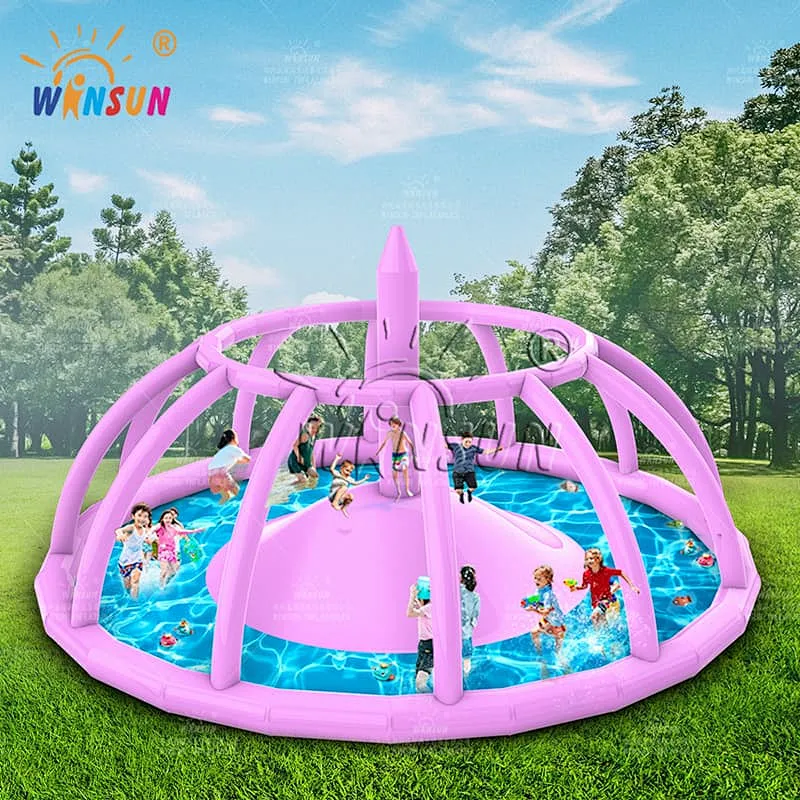 Inflatable Water Dome Jumping Pillow w Roof