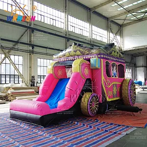 Commercial Inflatable Combo Princess Carriage Theme