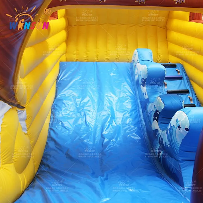 Pirate Ship Inflatable Dry Slide