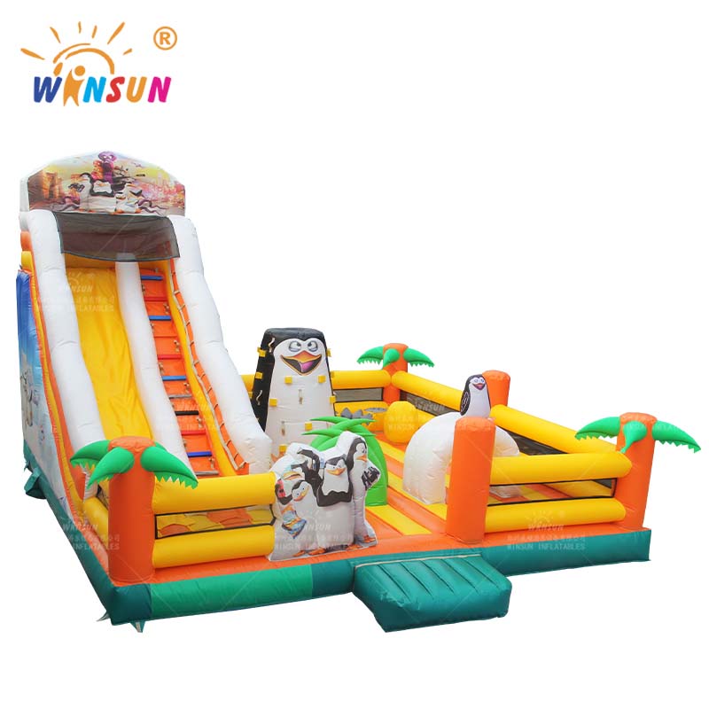 Madagascar Penguin Inflatable Fun City