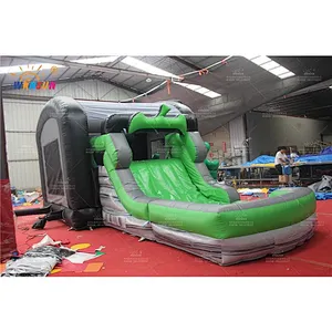 Halloween jumping castle with slide and pool