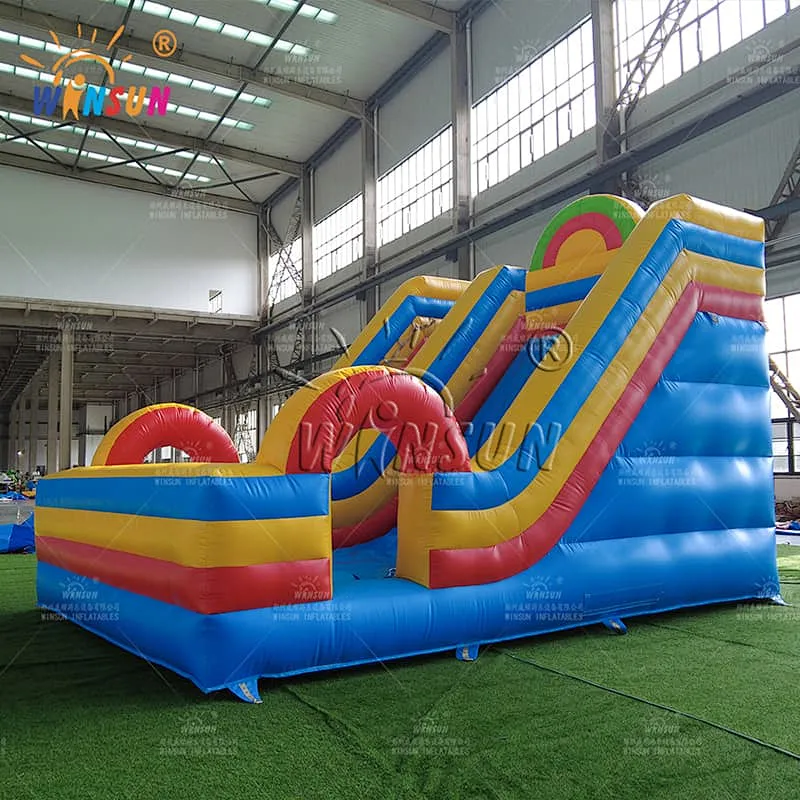 Commercial Rainbow Inflatable Slide