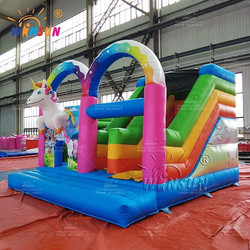 Custom Inflatable Jumping Castle Unicorn Theme