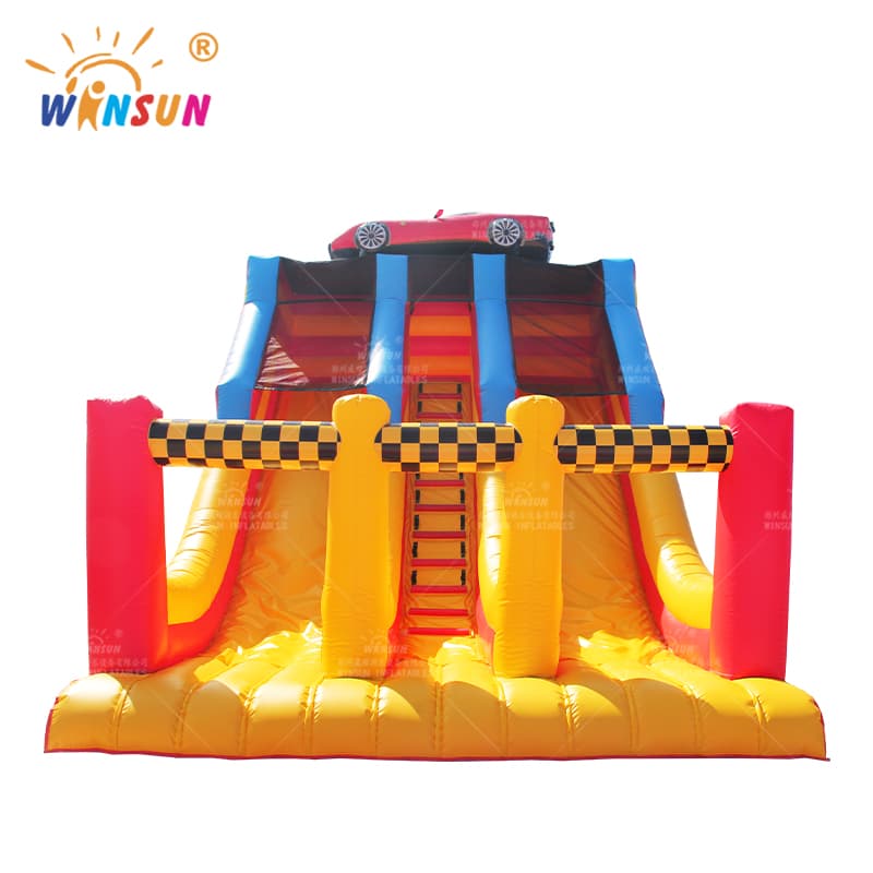 Race Car Themed Inflatable Slide