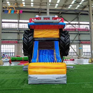 Monster Truck Inflatable Combo Slide