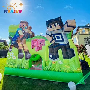 Minecraft Inflatable Jumping Combo